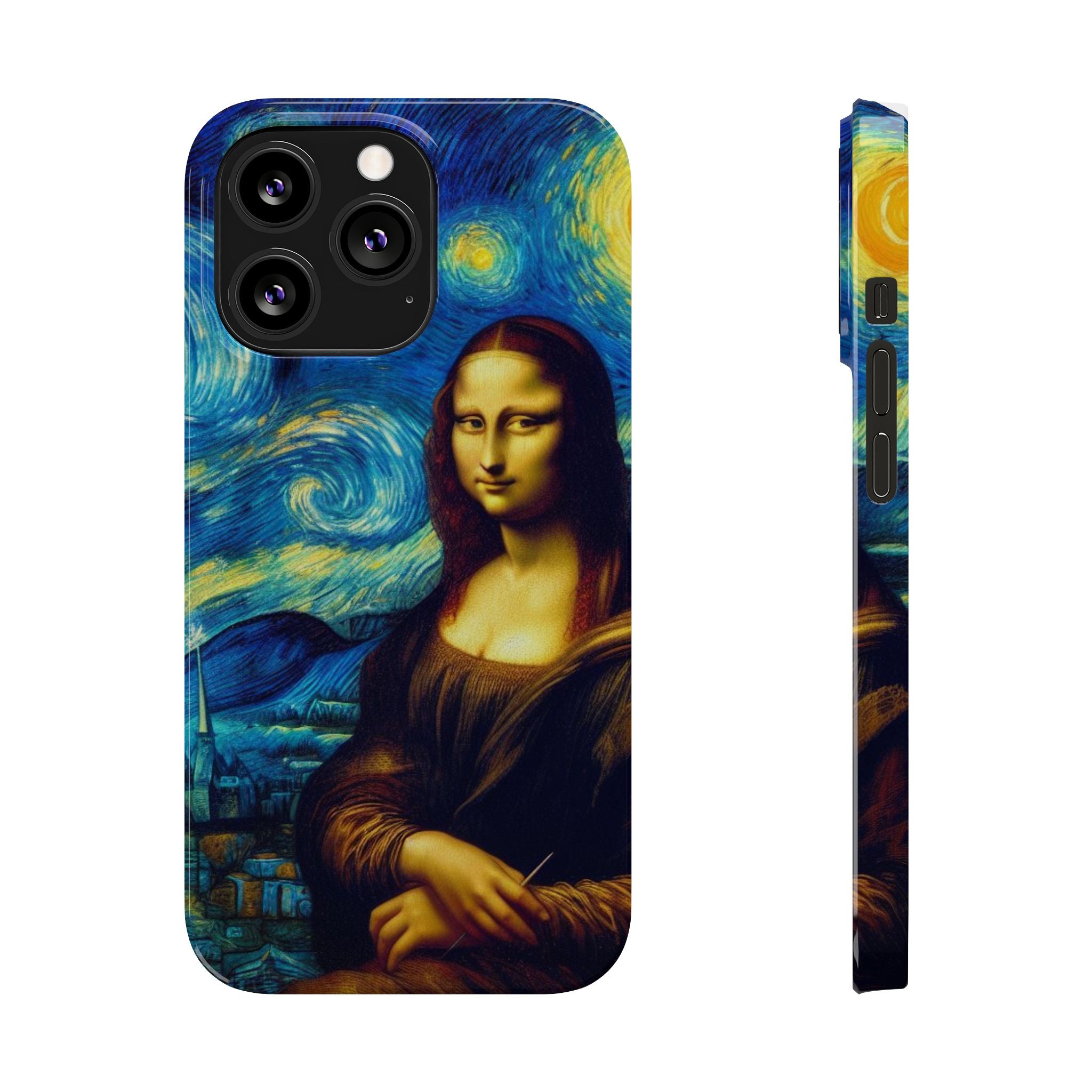 Funny Mona Lisa Phone Cases Van Gogh Starry Night Case Unique Gift iPhone 17 New