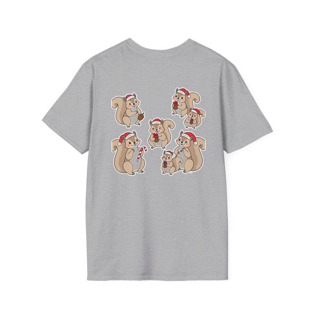 Christmas Squirrels Family T-Shirt | Cute Cartoon Design Unique Holiday Gift Shirt