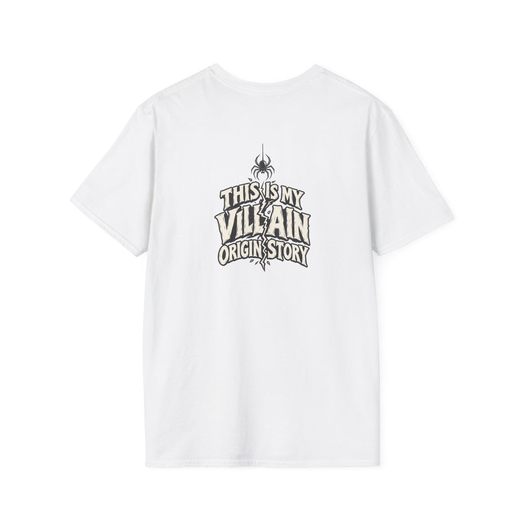 Dark Humor Halloween Shirt This Is My Villain Origin Story Funny Sarcastic Unisex Softstyle Tee Adult Halloween Gift