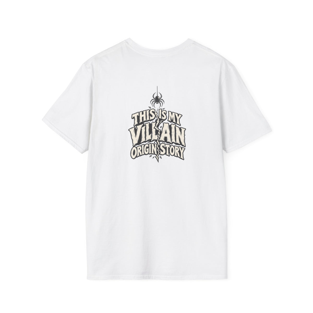 Dark Humor Halloween Shirt This Is My Villain Origin Story Funny Sarcastic Unisex Softstyle Tee Adult Halloween Gift