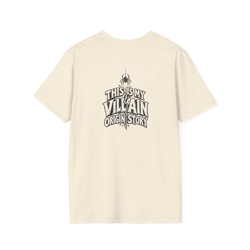 Dark Humor Halloween Shirt This Is My Villain Origin Story Funny Sarcastic Unisex Softstyle Tee Adult Halloween Gift