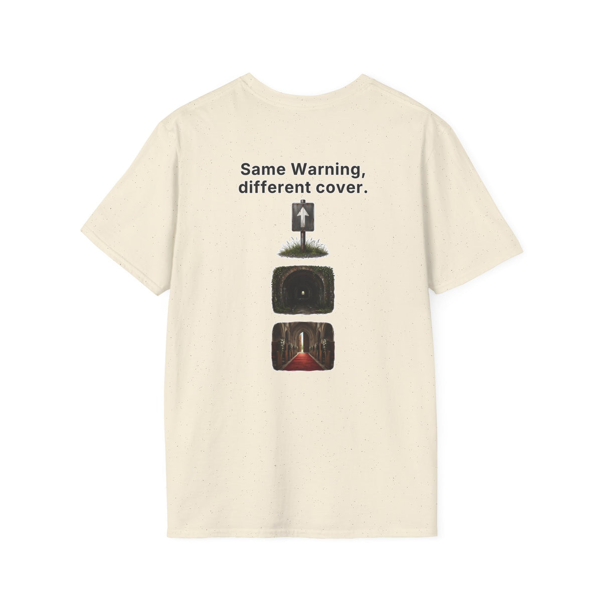 Funny Marriage T-Shirt Same Warning Different Cover Dead End Road Wedding Humor Shirt Groom Bachelor Party Tee