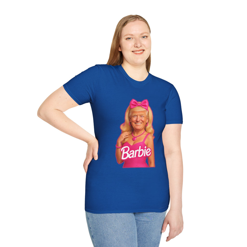 Funny Unique Donald Trump Barbie Unisex T-Shirt Best Gag Gift Cotton Print Soft