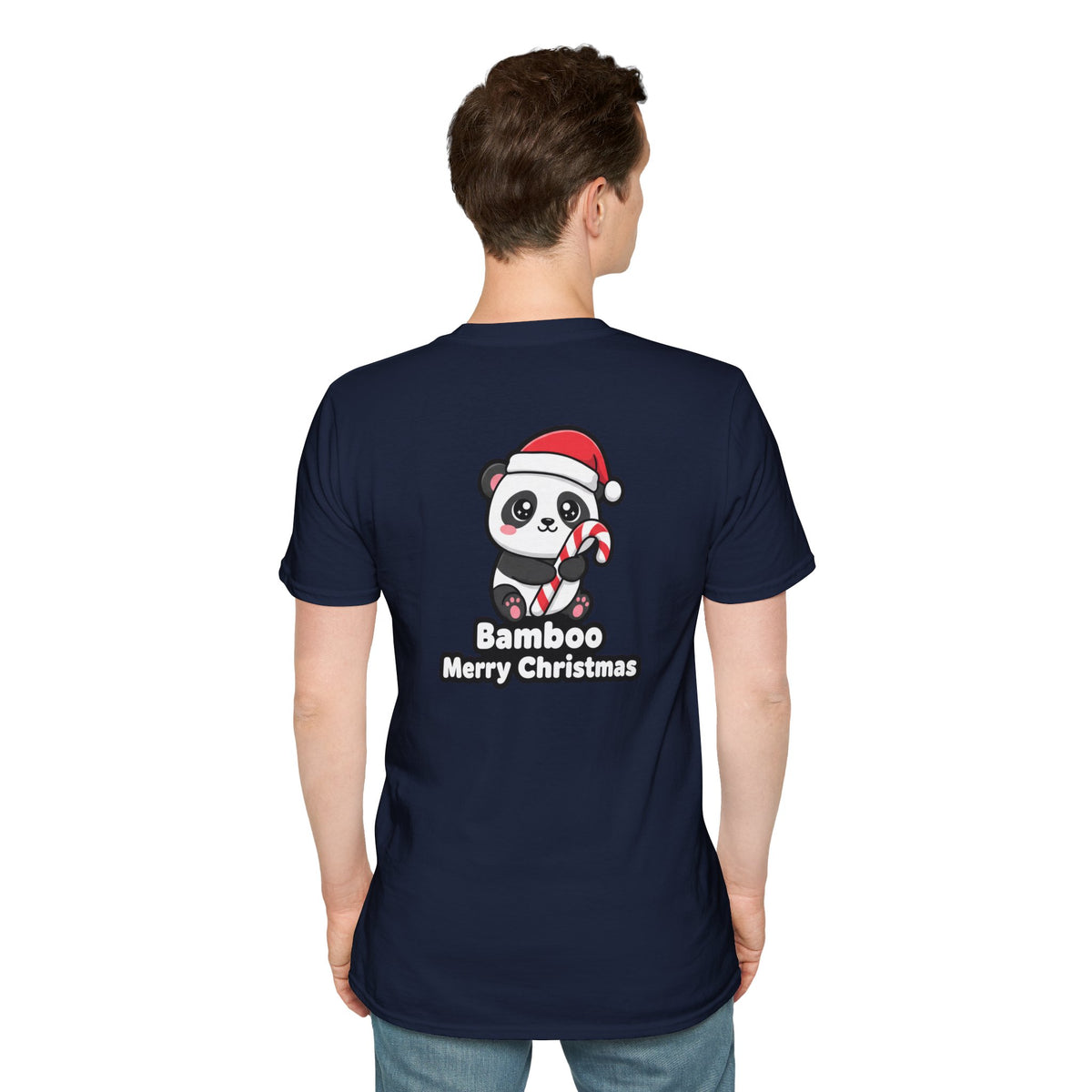 Cute Christmas Shirt Bamboo Merry Christmas Funny Animal Unisex Softstyle Tee Christmas Gift