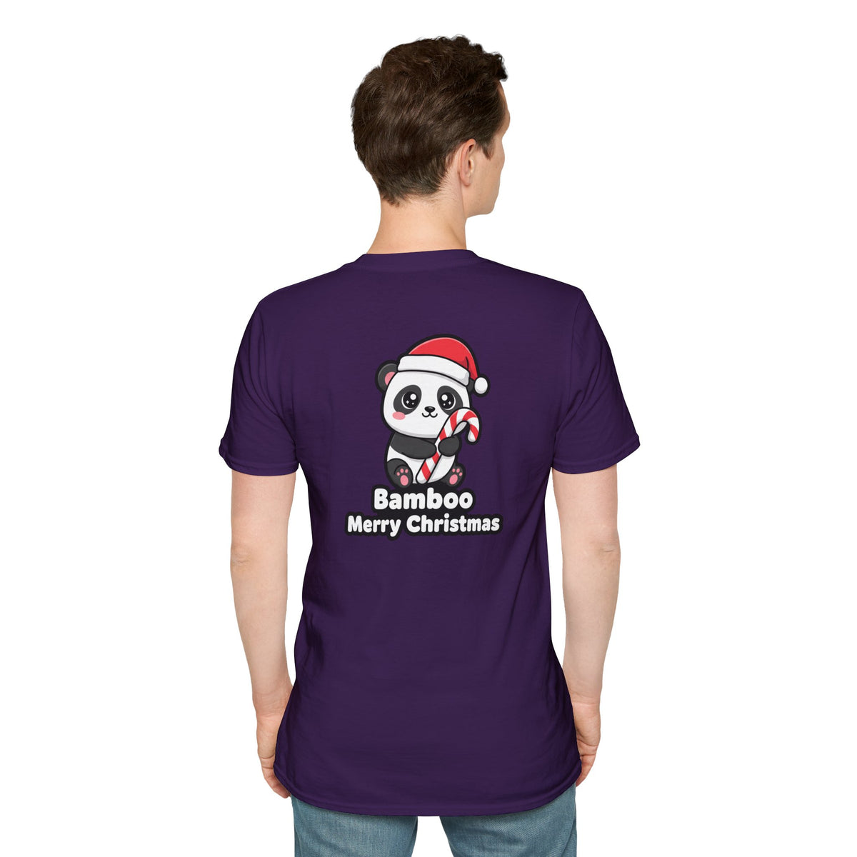 Cute Christmas Shirt Bamboo Merry Christmas Funny Animal Unisex Softstyle Tee Christmas Gift
