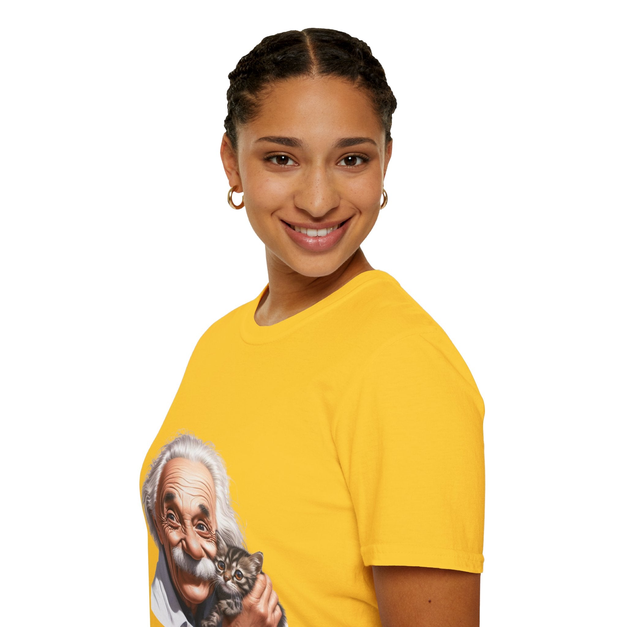 Funny Albert Einstein T-Shirt Unisex Softstyle T-Shirt Cotton Unique Gift German