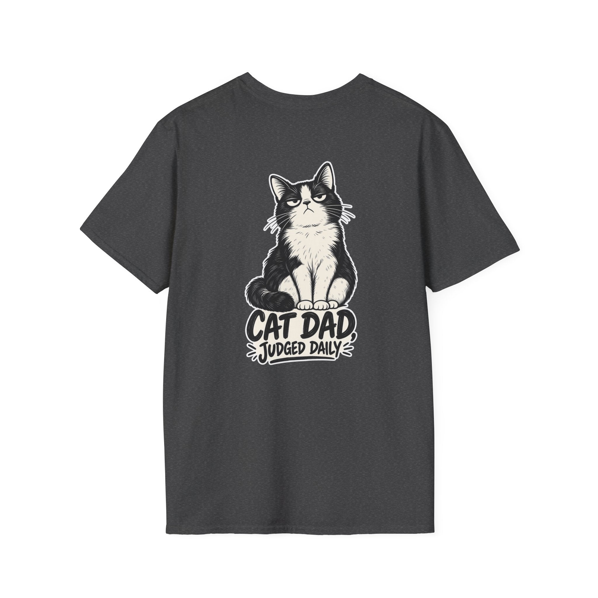 Cat Dad Shirt Judged Daily Funny Cat Lover Graphic Tee Dark Humor Tee Unique Gift Funny Tshirt