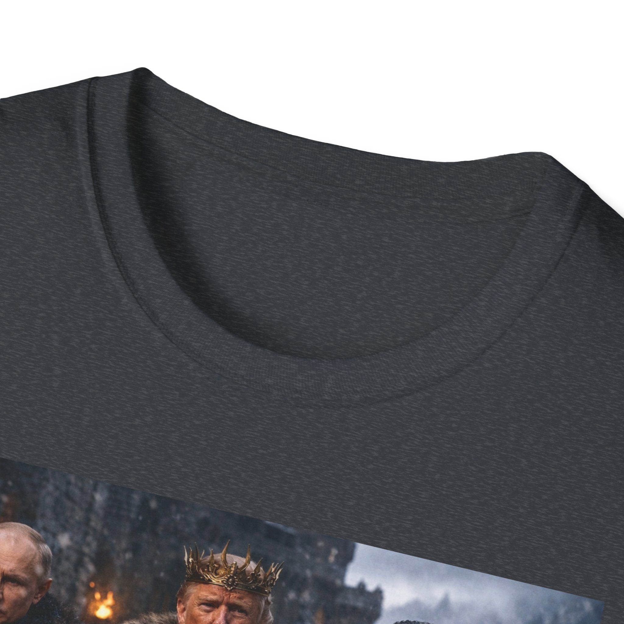 Funny Trump Putin Kim Jong Unique T-Shirt Artwork Throne Unisex Softstyle Tshirt