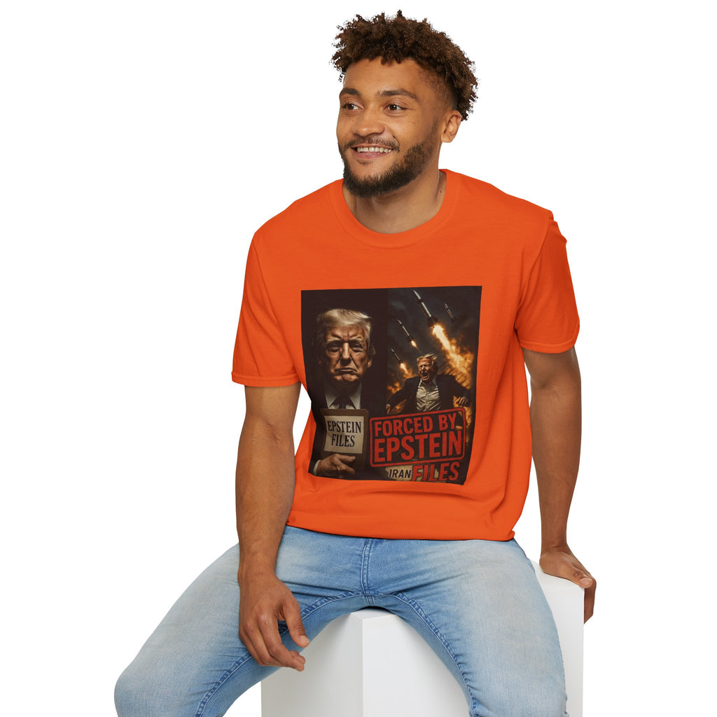 Funny Trump-Epstein T-Shirt Conspiracy Theory Unique Unisex Softstyle Tshirt