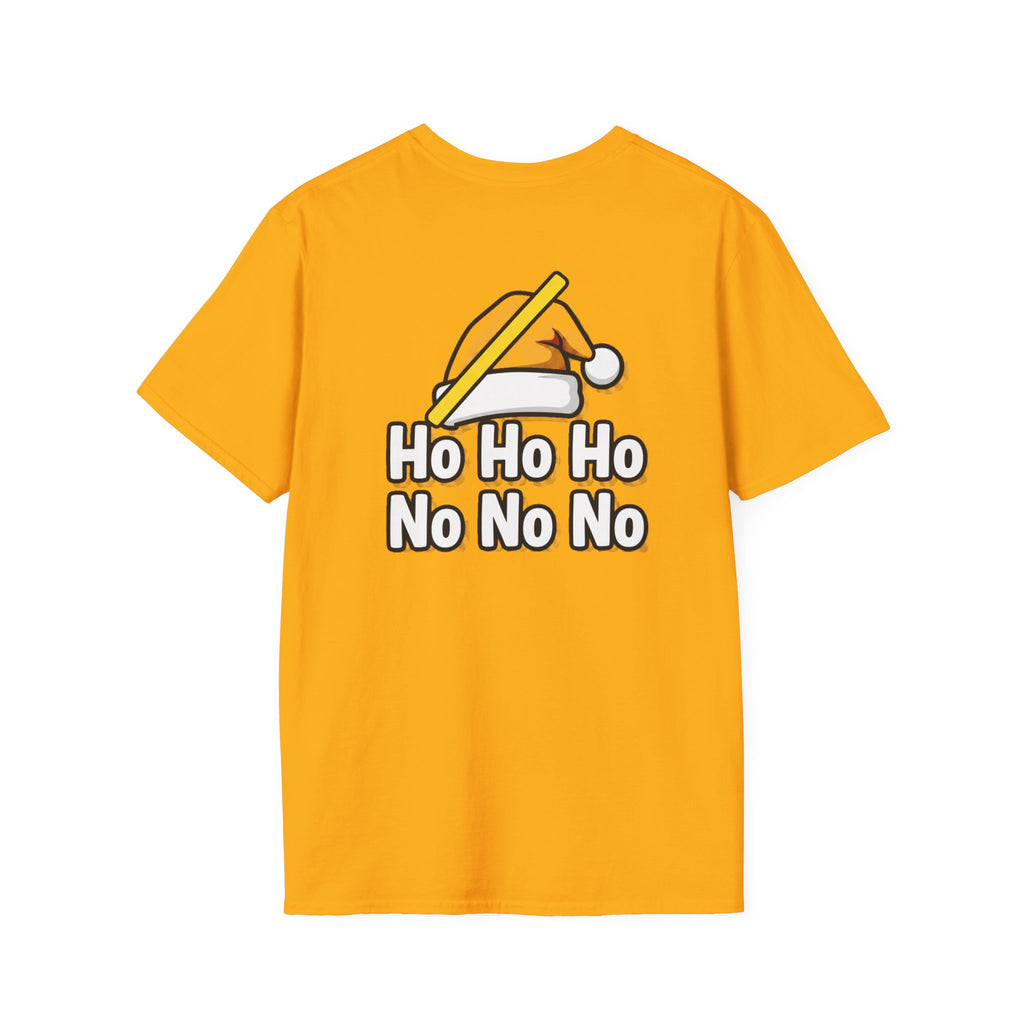 Dark Humor Christmas Shirt Ho Ho Ho No No No Funny Sarcastic Unisex Softstyle Tee Adult Christmas Gift