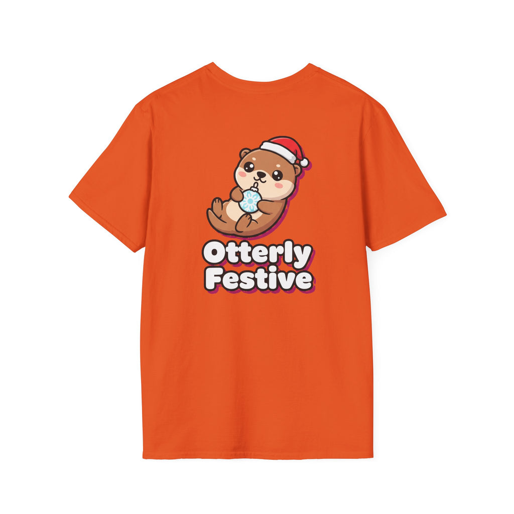Cute Christmas Shirt Otterly Festive Funny Animal Unisex Softstyle Tee Christmas Gift