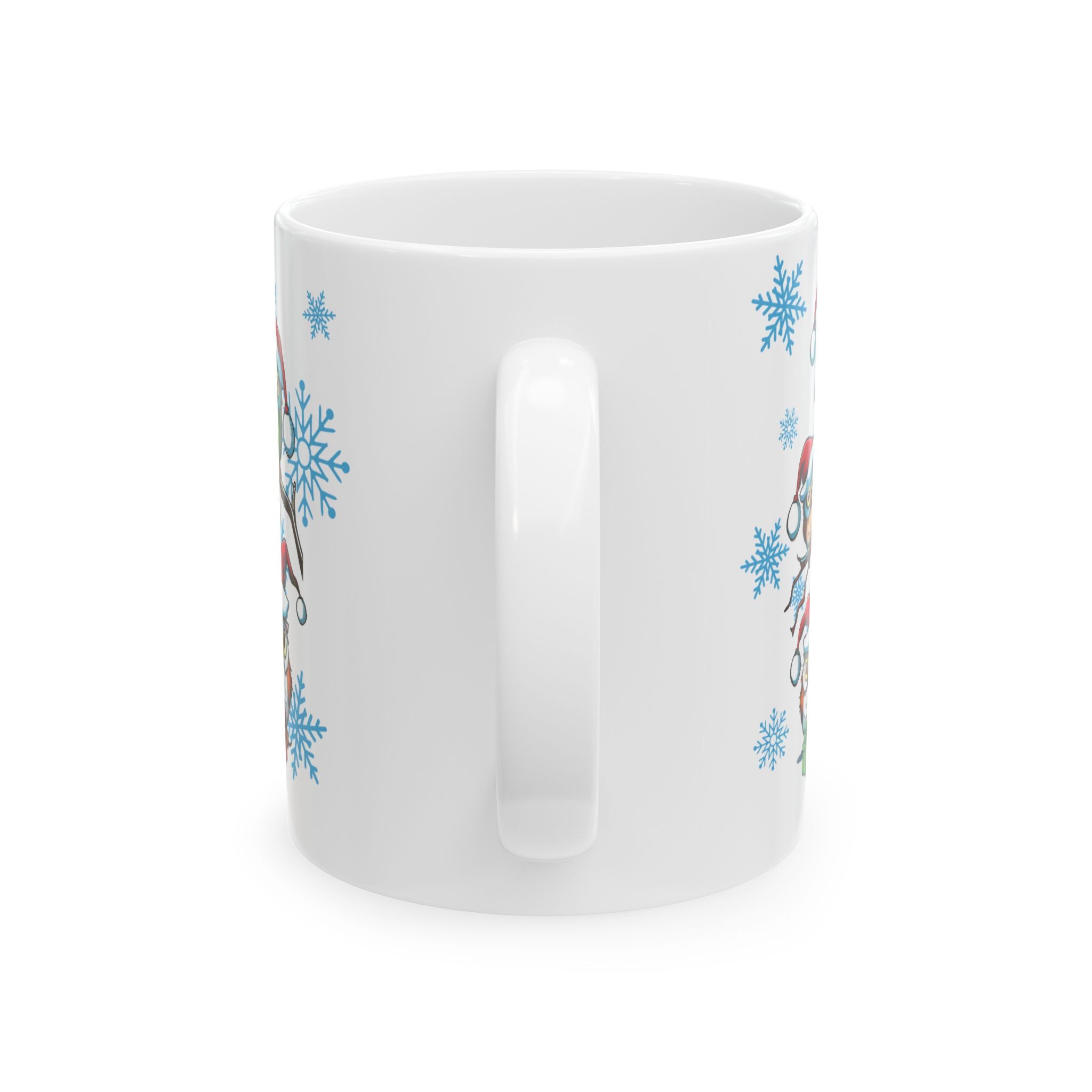 Christmas Mug Owl Mug Unique Funny Mug Ceramic Cute Coffee Cup Holiday Mug Gift