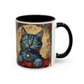 Christmas Mug Cat Mug Mom Lover Van Gogh Art Funny Coffee Tea Ceramic Mug