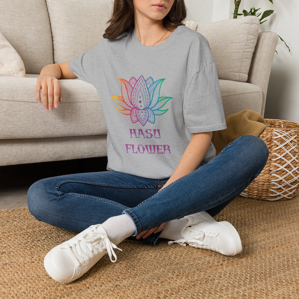 Hasu Japanese Art Shirt Unisex Softstyle Lotus Flower T-shirt Japan Flower Gift