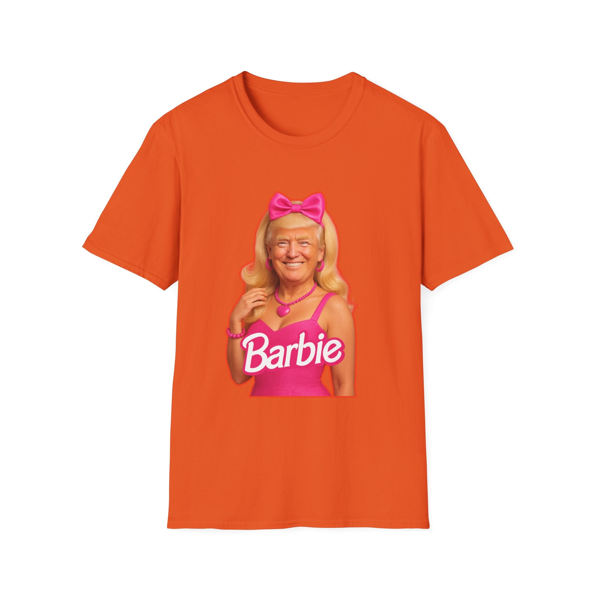 Funny Unique Donald Trump Barbie Unisex T-Shirt Best Gag Gift Cotton Print Soft