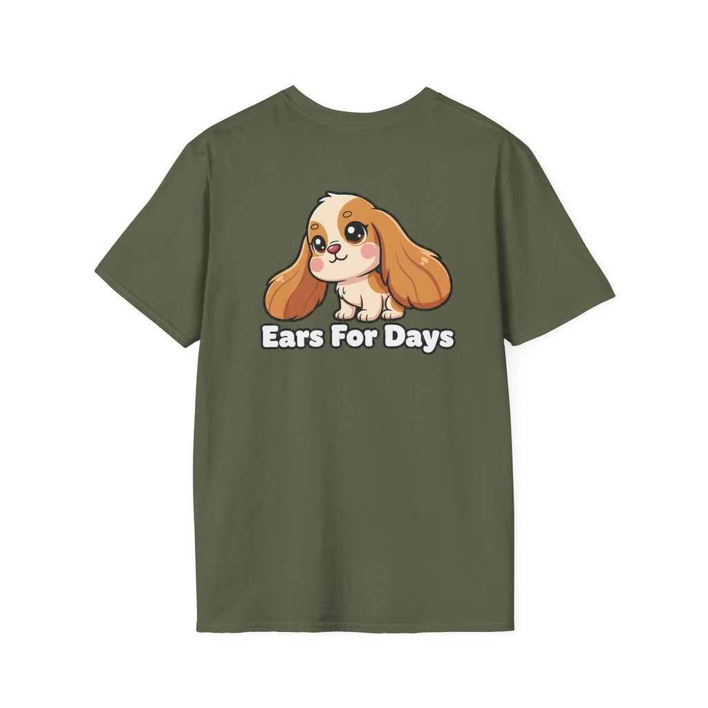 Cute Cocker Spaniel Shirt Ears For Days Funny Dog Lover Unisex Softstyle Tee Gift