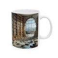 3D Library Bookshelf Mug Ceramic Mug Book Lovers Coffee Mug Gifts Funny Mug Cup 2026 Gift for dad mom