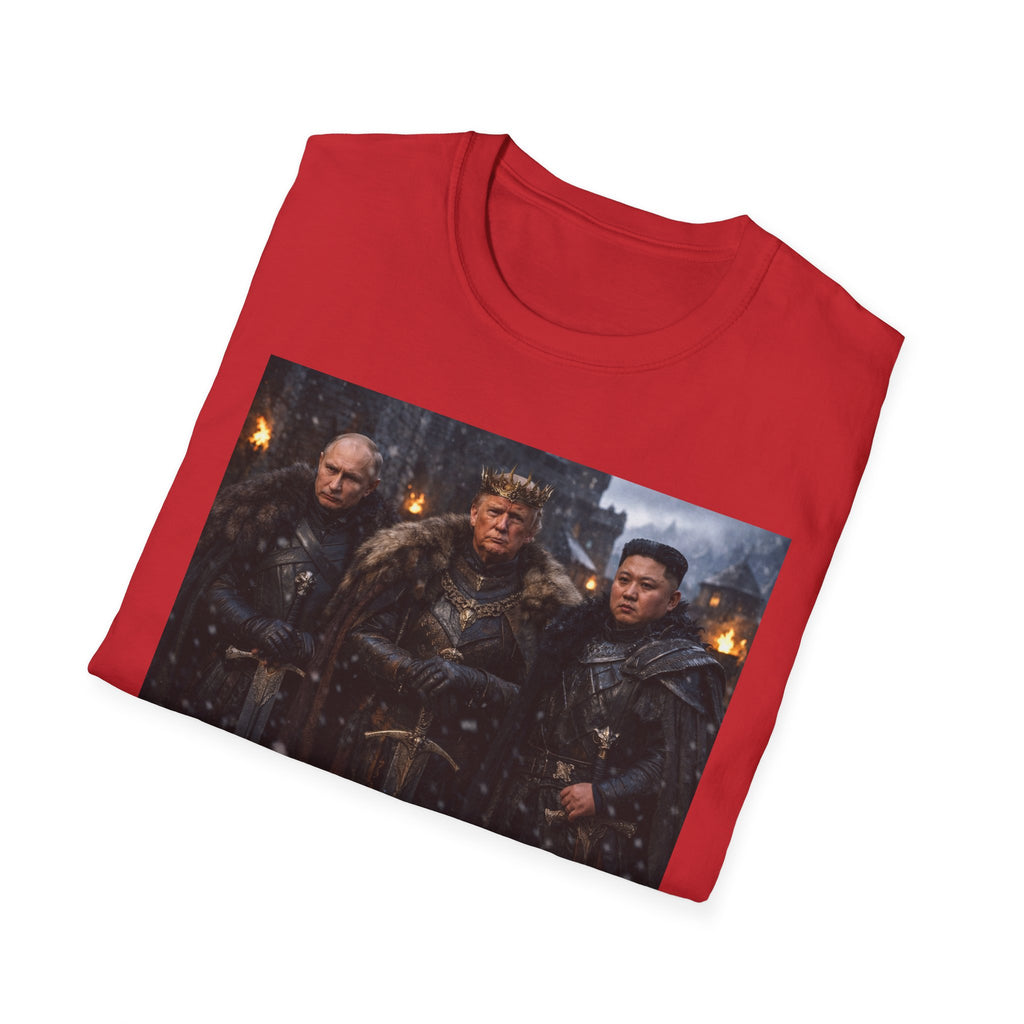 Funny Trump Putin Kim Jong Unique T-Shirt Artwork Throne Unisex Softstyle Tshirt