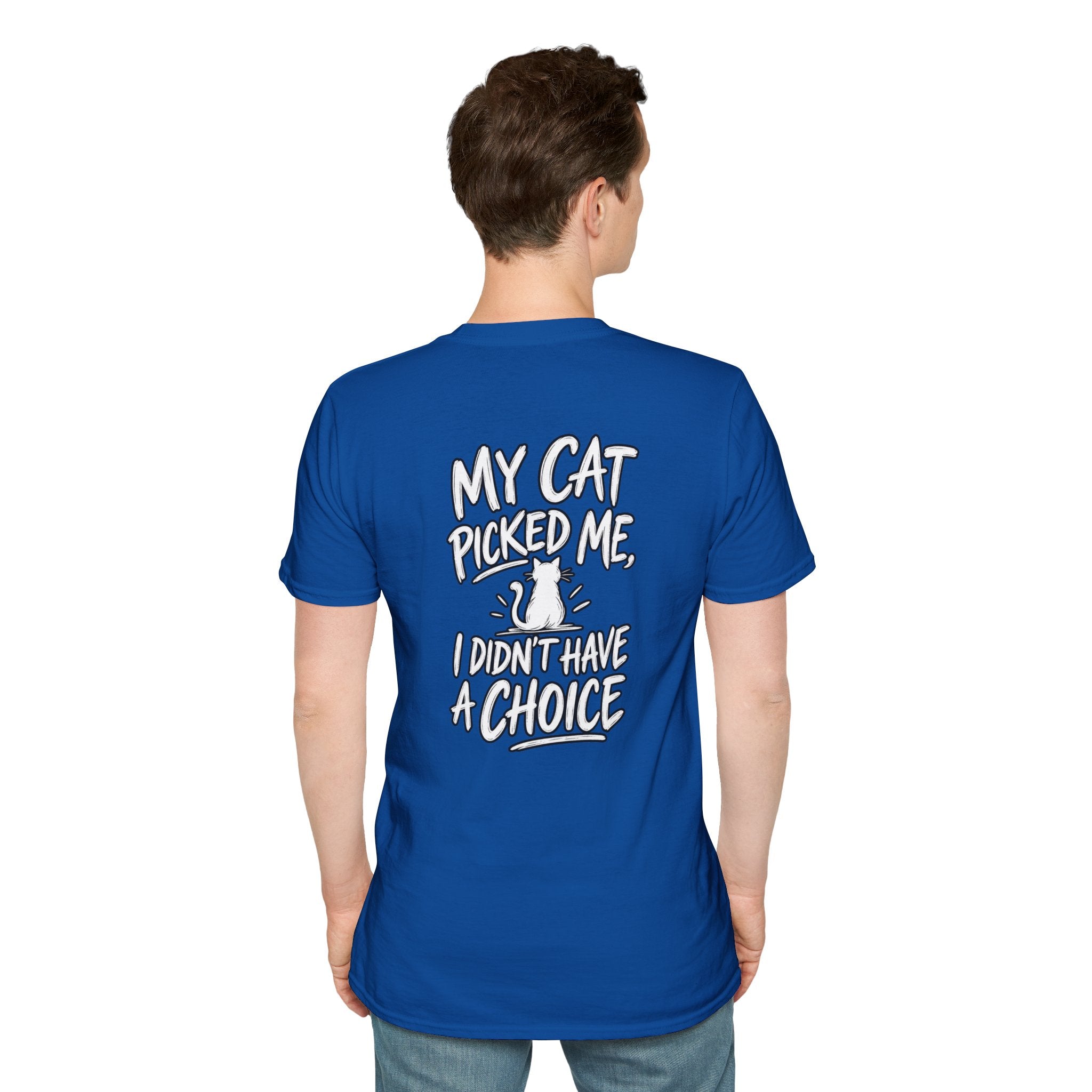 Cat Dad Shirt My Cat Picked Me Dark Humor Sarcastic Graphic Tee Unique Gift Funny Tshirt