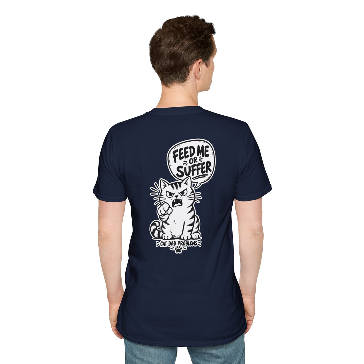 Cat Dad Shirt Pet Lover Tshirt Funny Cat Lover Graphic Tee Dark Humor Tee Unique Gift Funny Tshirt