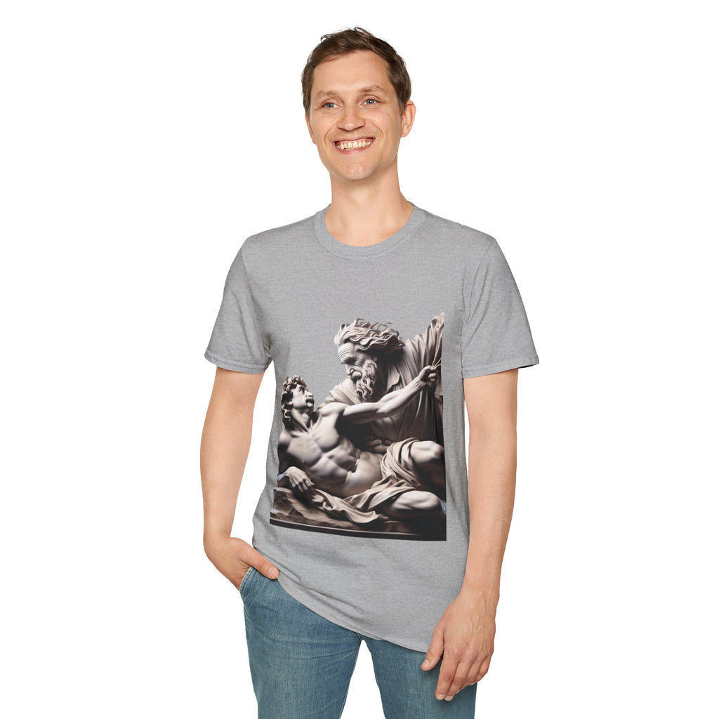 Funny Albert Einstein Unisex Softstyle T-Shirt Unique Gift Cotton T-shirt Art