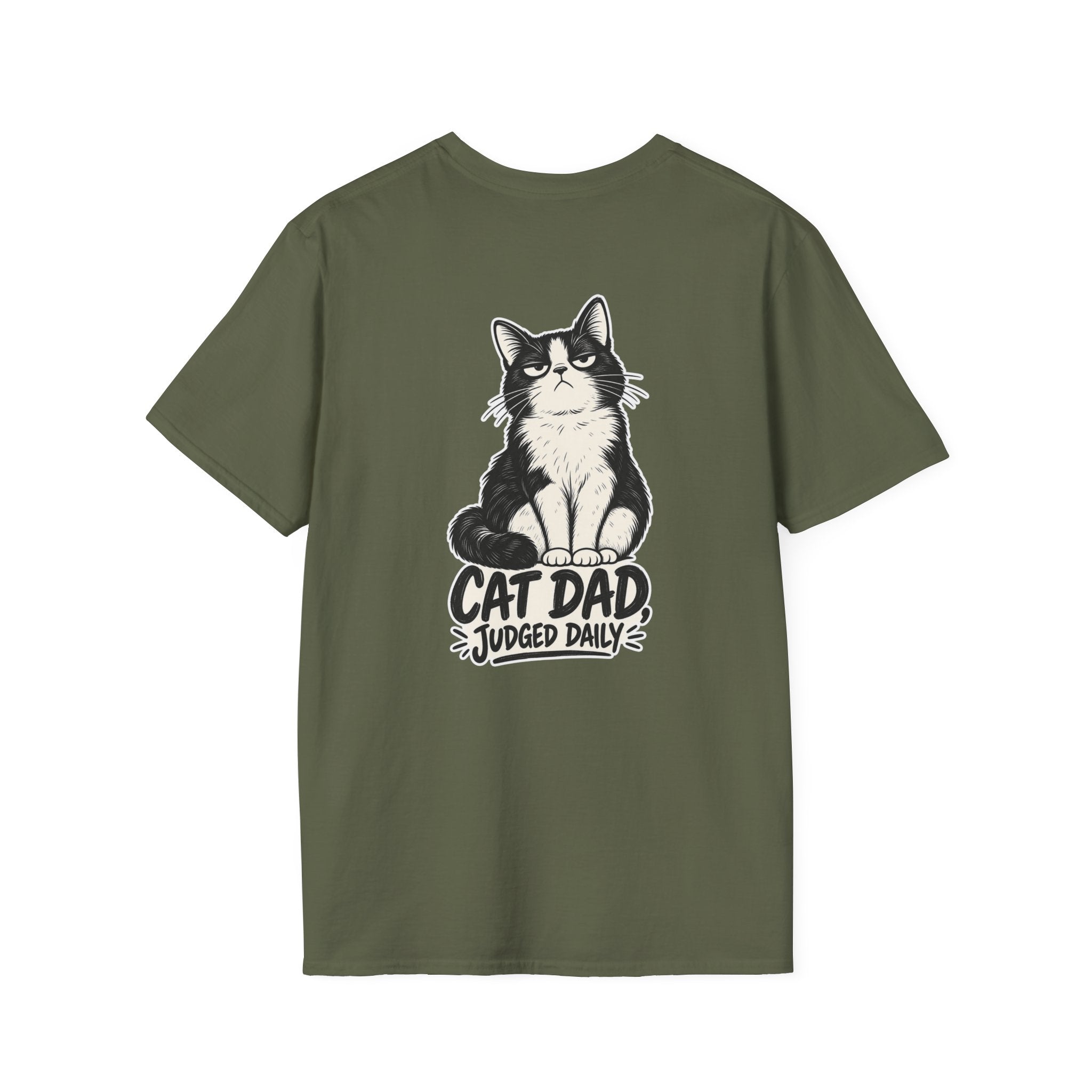 Cat Dad Shirt Judged Daily Funny Cat Lover Graphic Tee Dark Humor Tee Unique Gift Funny Tshirt