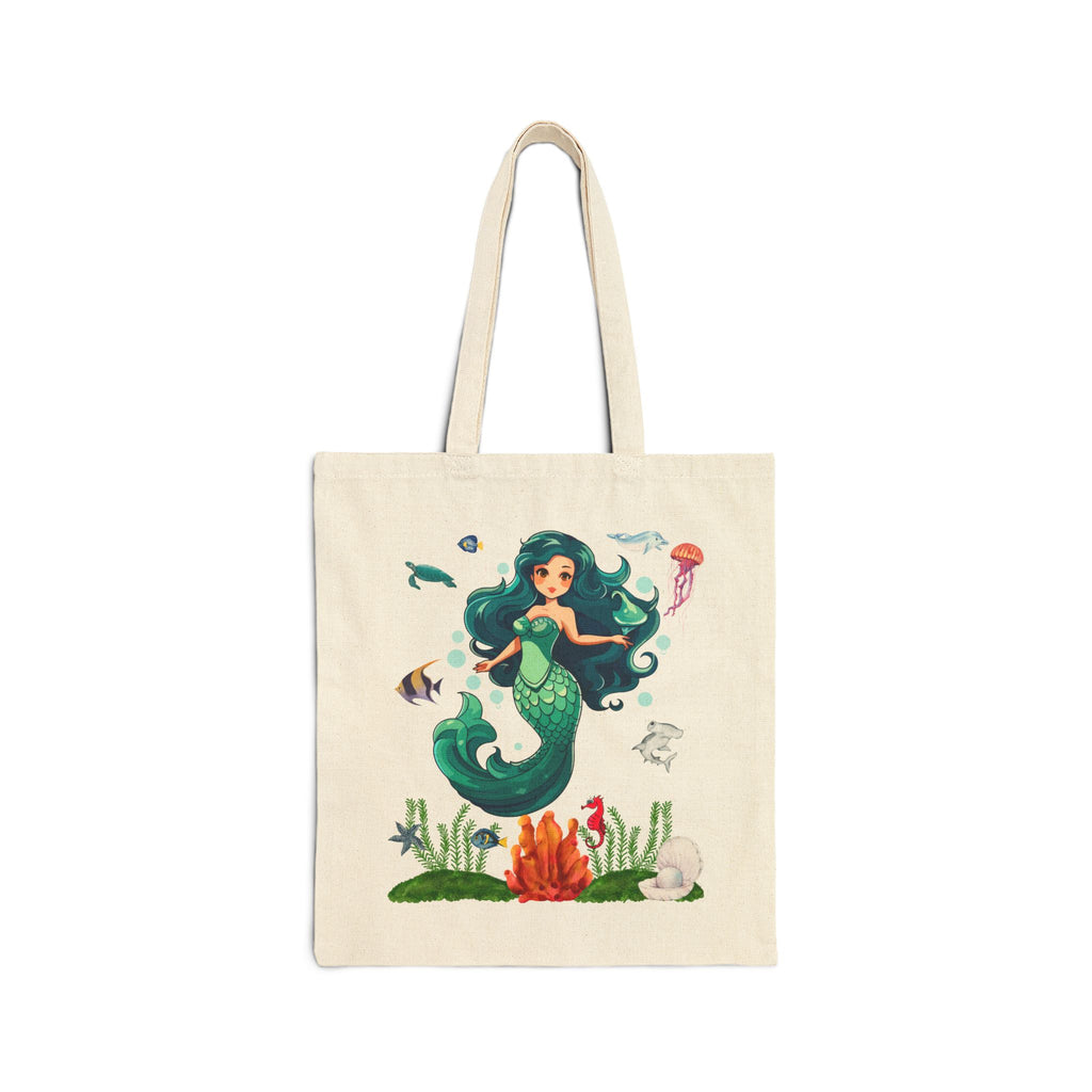 Women's Tote Bag Marine Life Cotton Canvas Bag Girl Best Gift Back To School New Best Gift