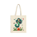 Women's Tote Bag Marine Life Cotton Canvas Bag Girl Best Gift Back To School New Best Gift