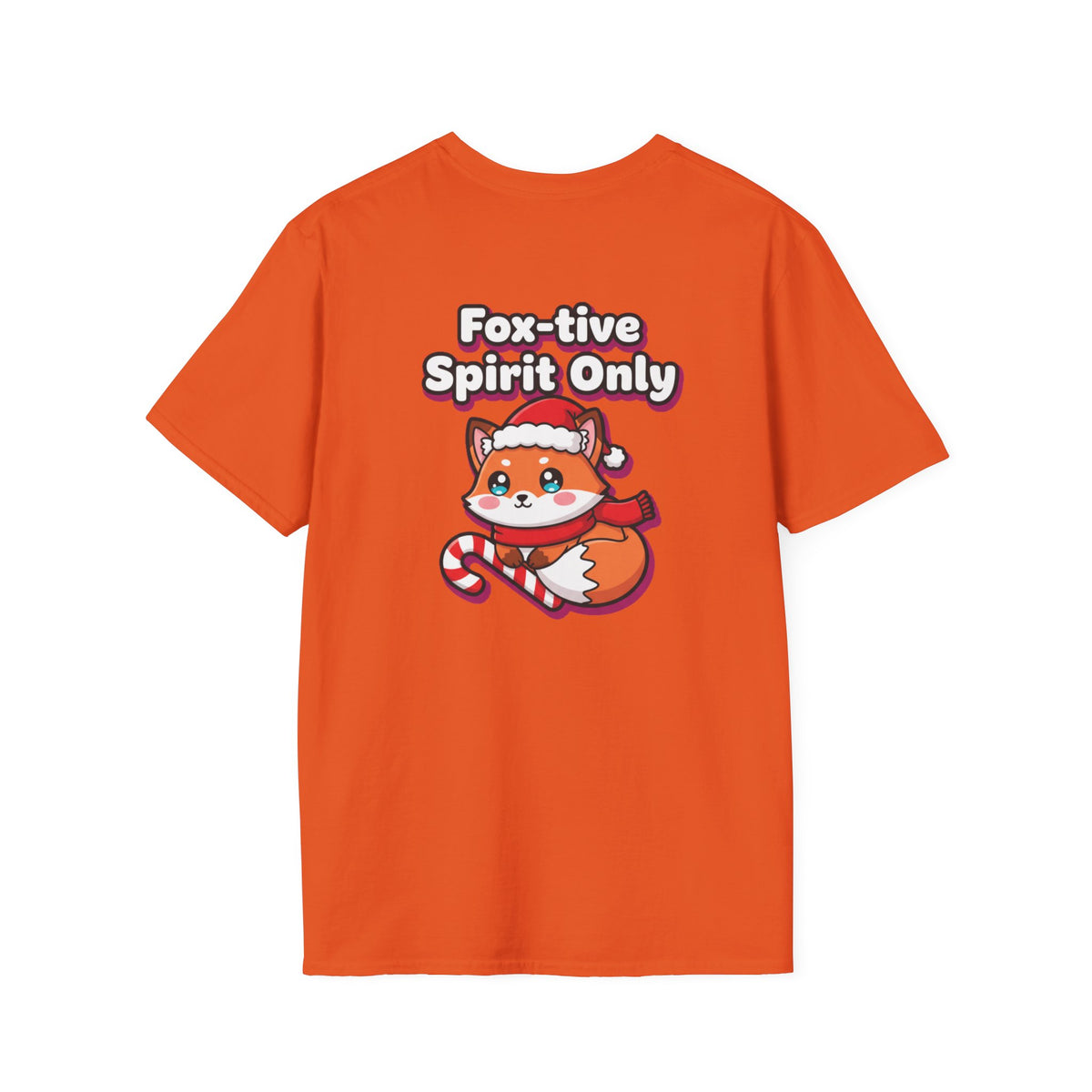 Cute Christmas Shirt Foxtive Spirit Only Funny Animal Unisex Softstyle Tee Christmas Gift
