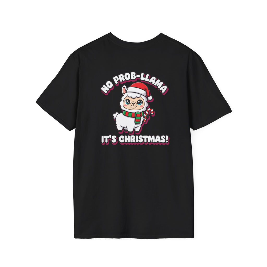 Cute Christmas Shirt No Prob Llama Its Christmas Funny Animal Unisex Softstyle Tee Christmas Gift
