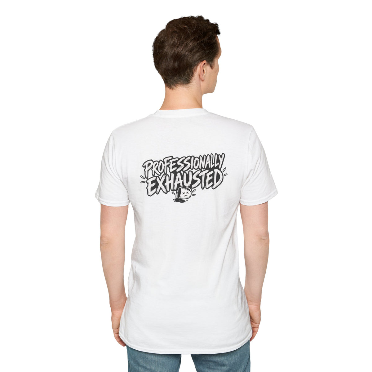 Funny Dark Humor Shirt Professionally Exhausted Funny Office Tee Unique Gift
