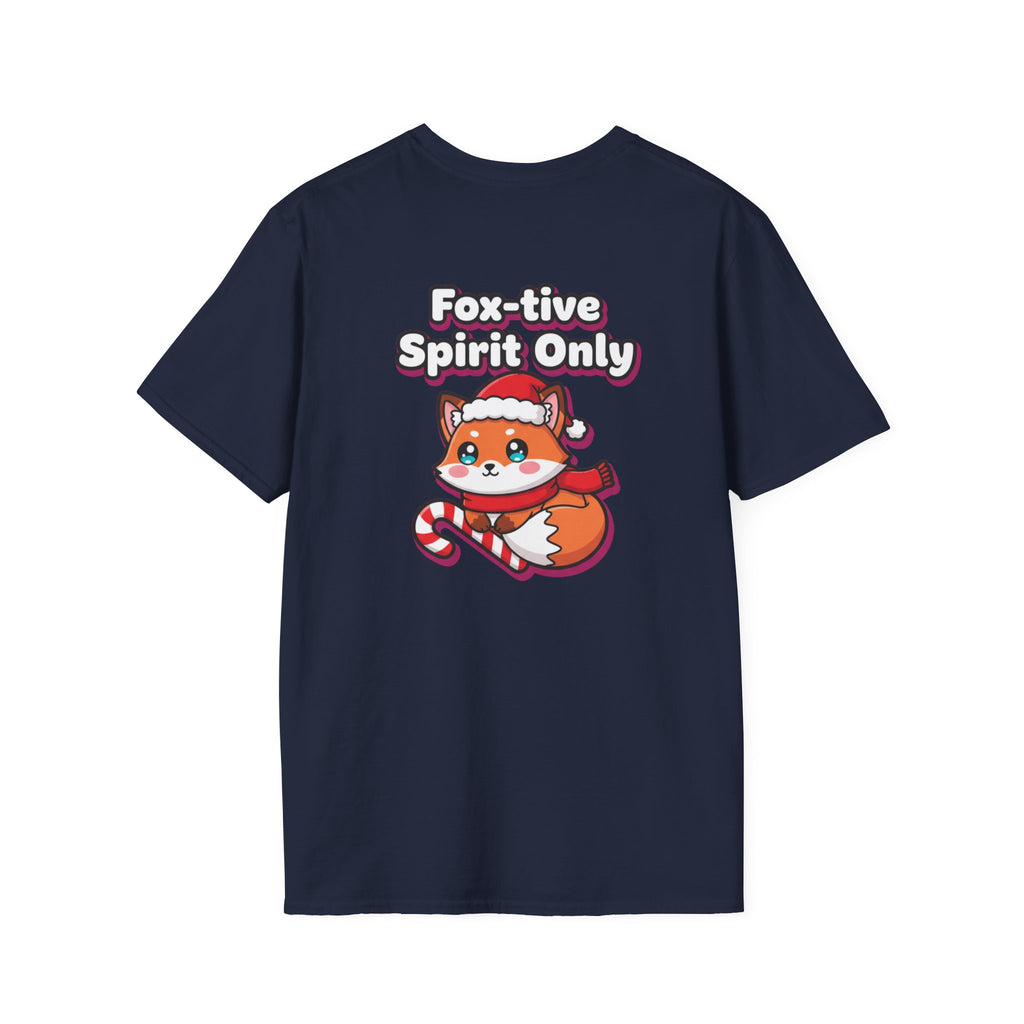 Cute Christmas Shirt Foxtive Spirit Only Funny Animal Unisex Softstyle Tee Christmas Gift