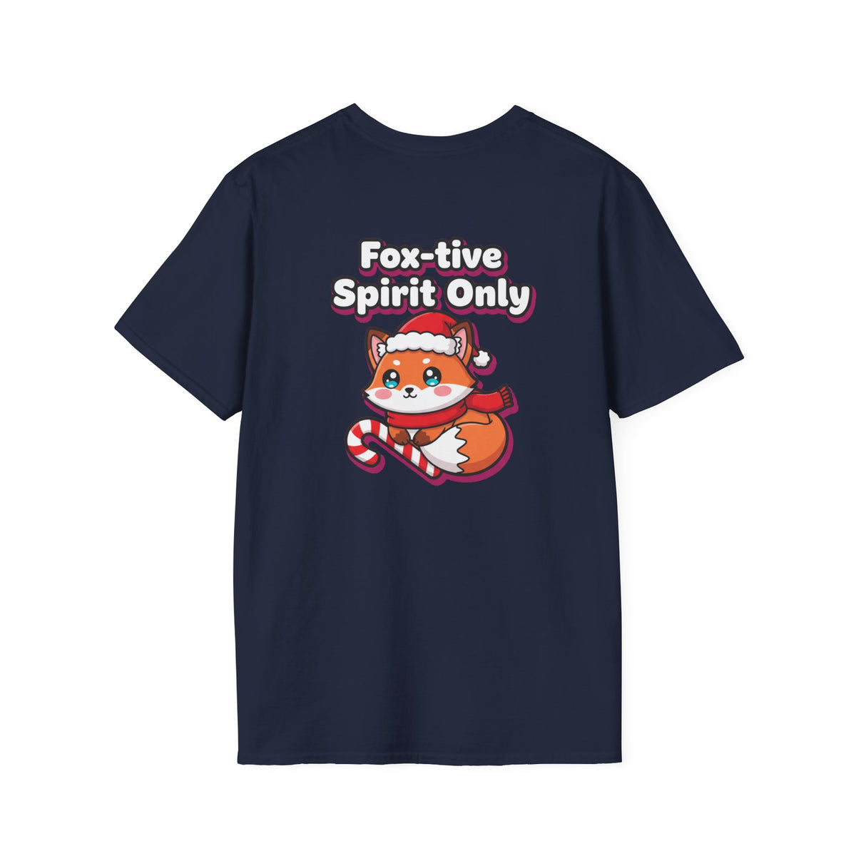 Cute Christmas Shirt Foxtive Spirit Only Funny Animal Unisex Softstyle Tee Christmas Gift