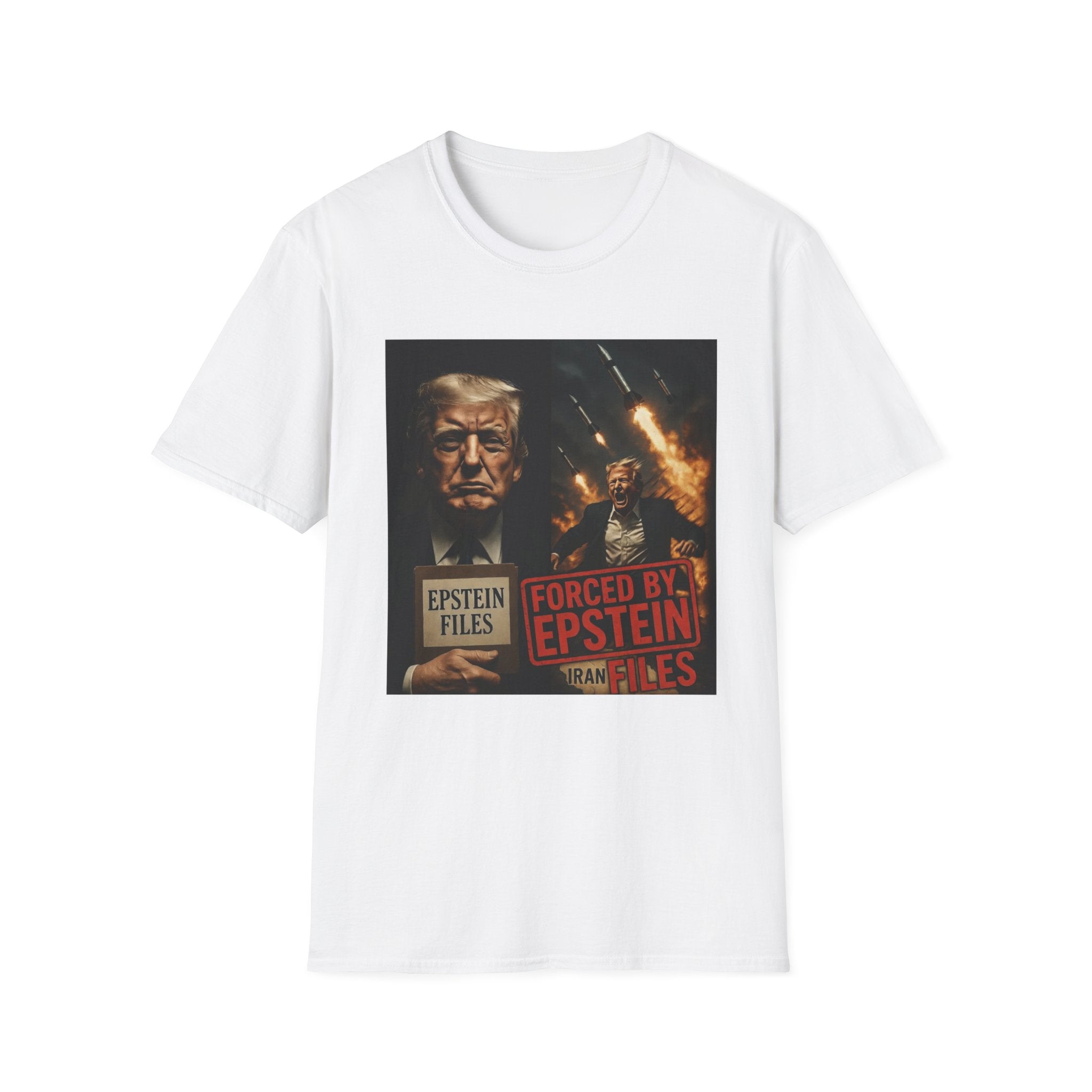 Funny Trump-Epstein T-Shirt Conspiracy Theory Unique Unisex Softstyle Tshirt