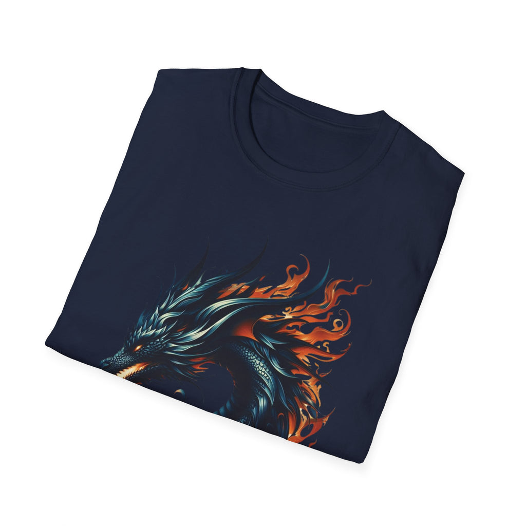 Dragon T-shirt Mens Graphic Tee Clothing Apparel Chinese Symbol Unisex Softstyle
