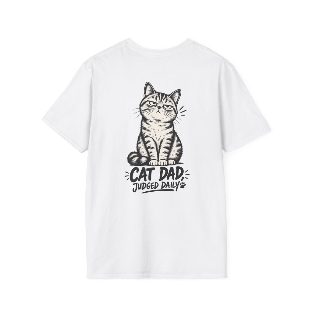 Cat Dad Shirt Judged Daily Funny Cat Lover Graphic Tee Dark Humor Tee Unique Gift Funny Tshirt