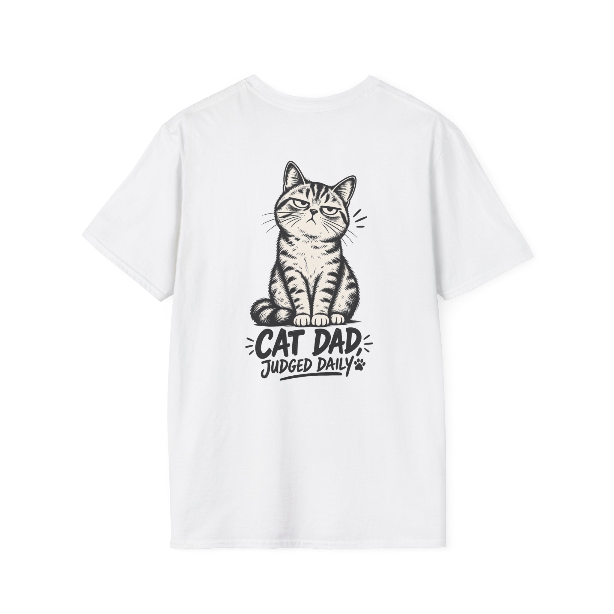 Cat Dad Shirt Judged Daily Funny Cat Lover Graphic Tee Dark Humor Tee Unique Gift Funny Tshirt