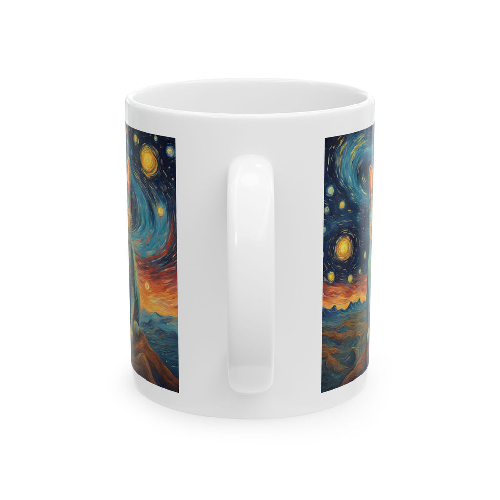 Cat For Mom Lover Van Gogh Art Funny Coffee Tea Ceramic Mug Office Work Cup Gift