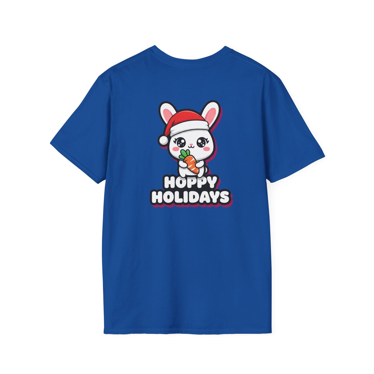 Cute Christmas Shirt Hoppy Holidays Funny Animal Unisex Softstyle Tee Christmas Gift