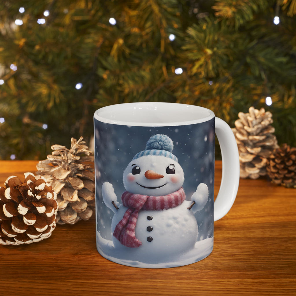 Snowman Mug Christmas Mug Funny Mug Ceramic Coffee Mug Tea Cup Cute Gift Frosty 11oz