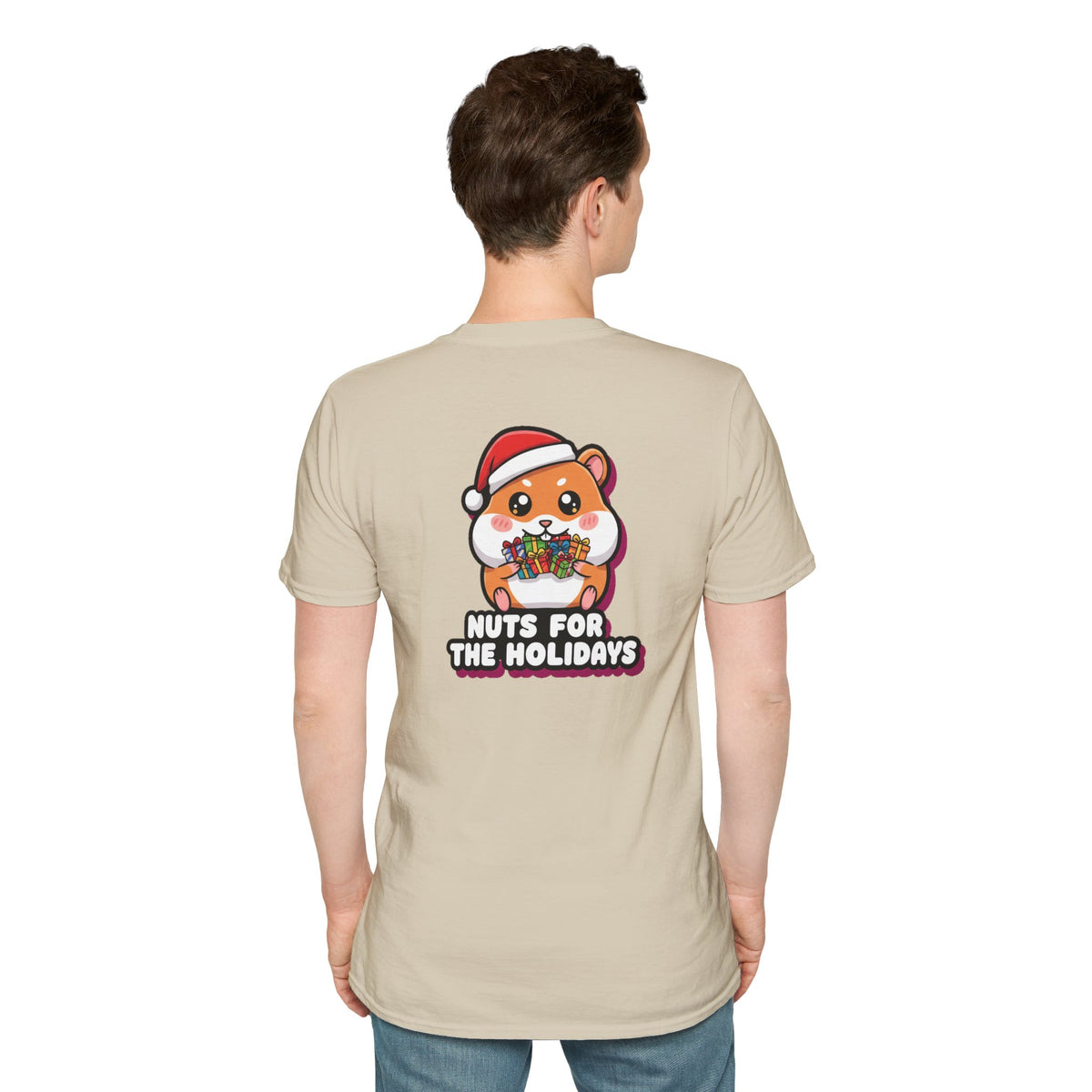 Cute Christmas Shirt Nuts For The Holidays Funny Animal Unisex Softstyle Tee Christmas Gift