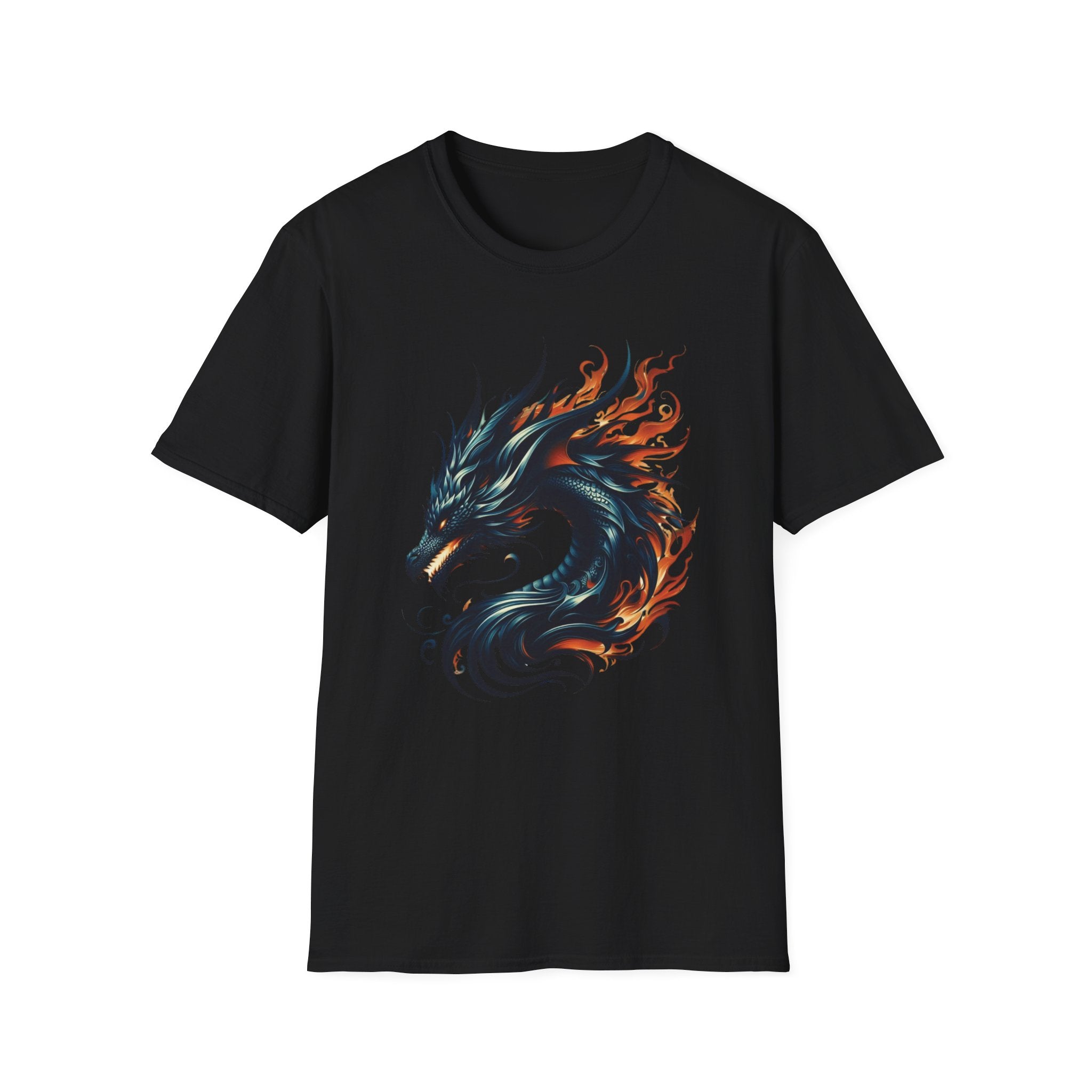 Dragon T-shirt Mens Graphic Tee Clothing Apparel Chinese Symbol Unisex Softstyle