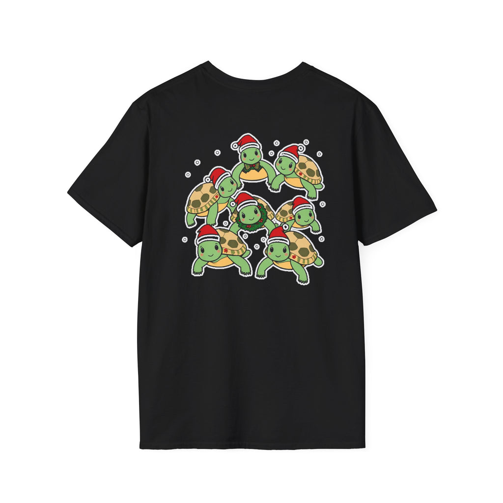 Christmas Turtles Family T-Shirt | Cute Cartoon Unique Holiday Design Gift Shirt