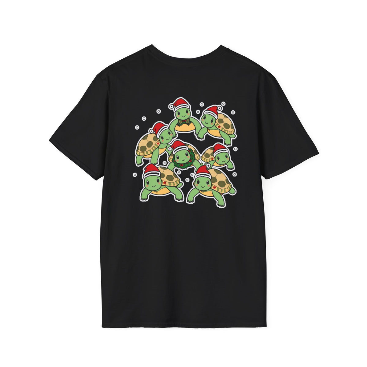 Christmas Turtles Family T-Shirt | Cute Cartoon Unique Holiday Design Gift Shirt