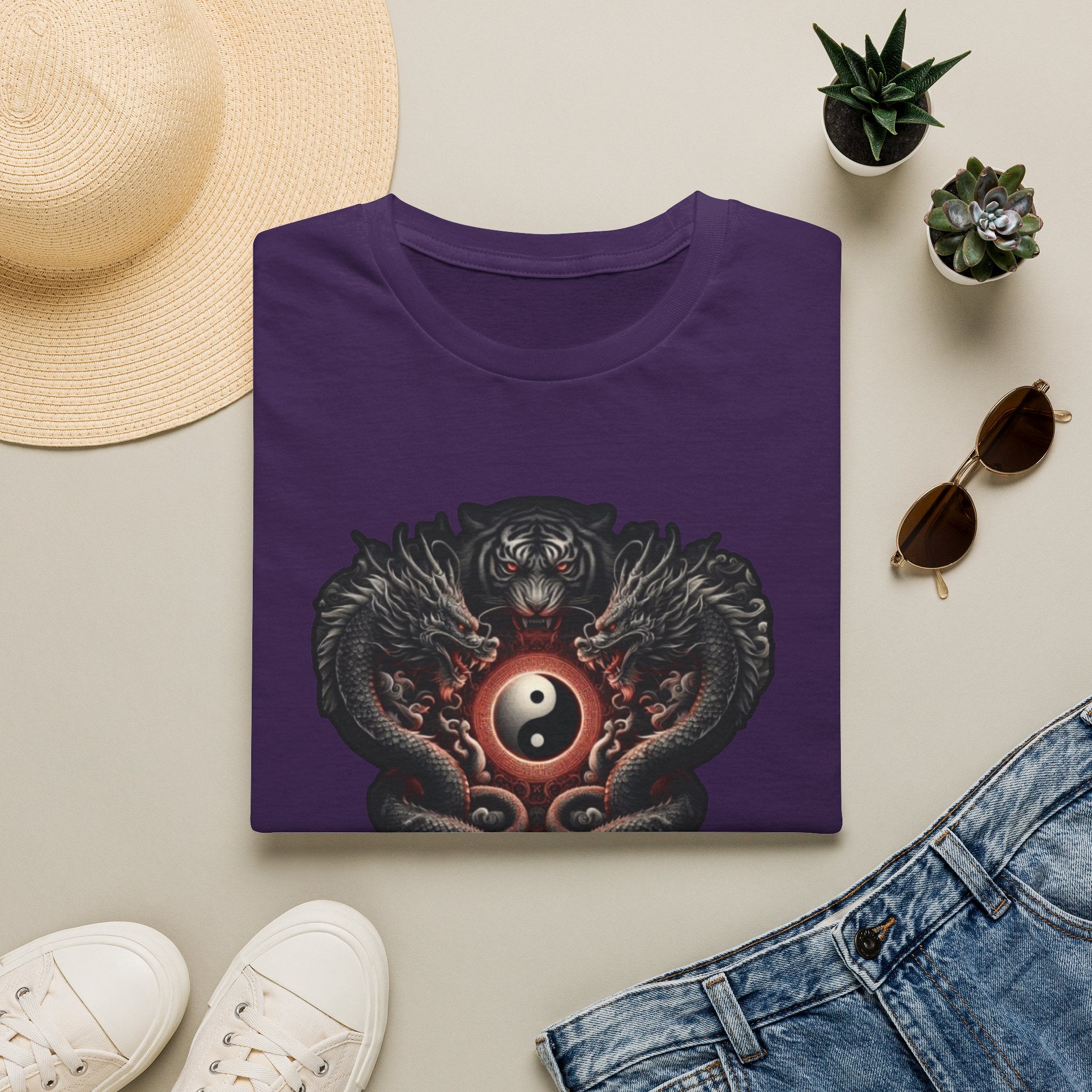 Dragon T-shirt Men Women Graphic Tee Clothing Apparel Chinese Dagon Symbol Gift