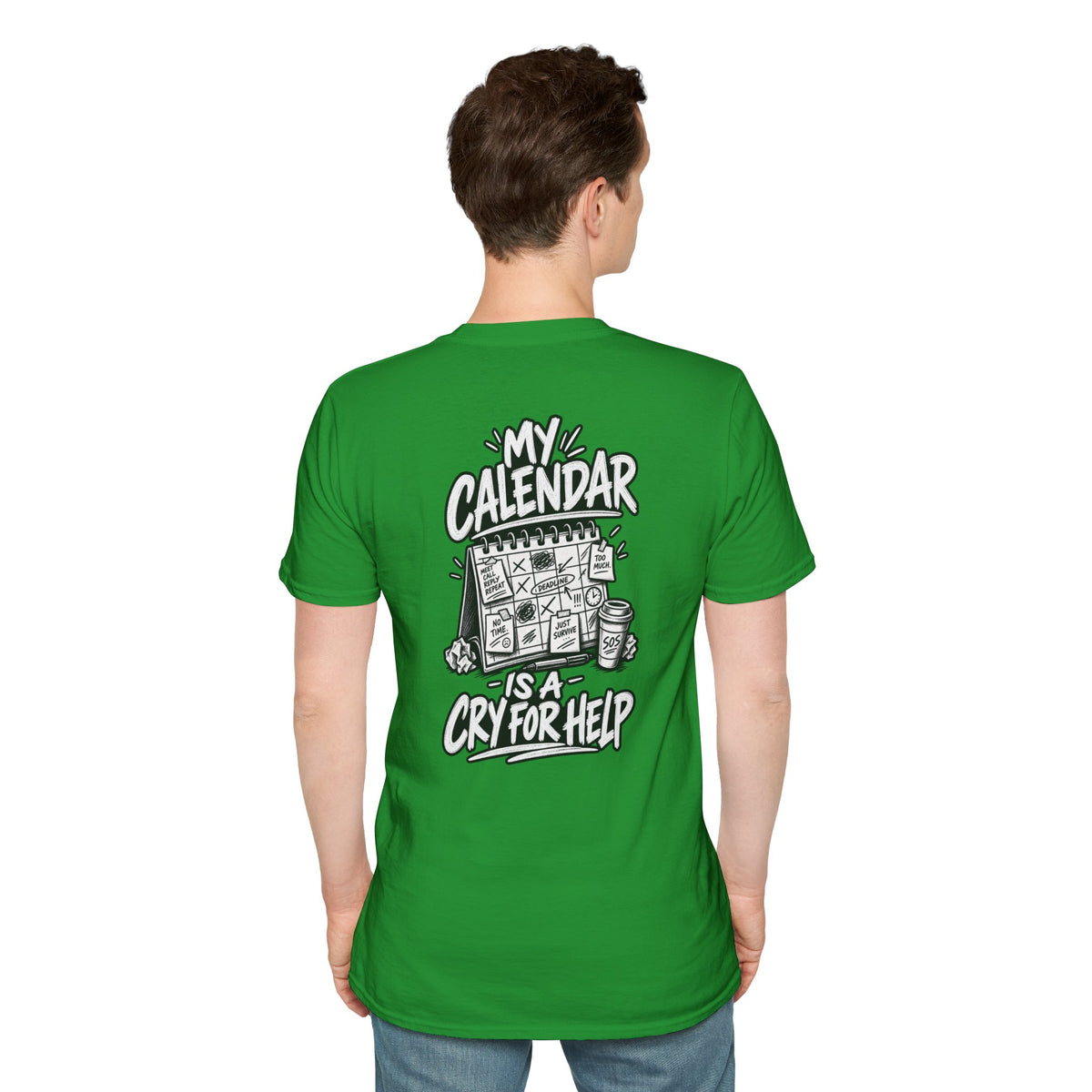 Funny Dark Humor Shirt My Calendar Is a Cry for Help Funny Office Tee Gift