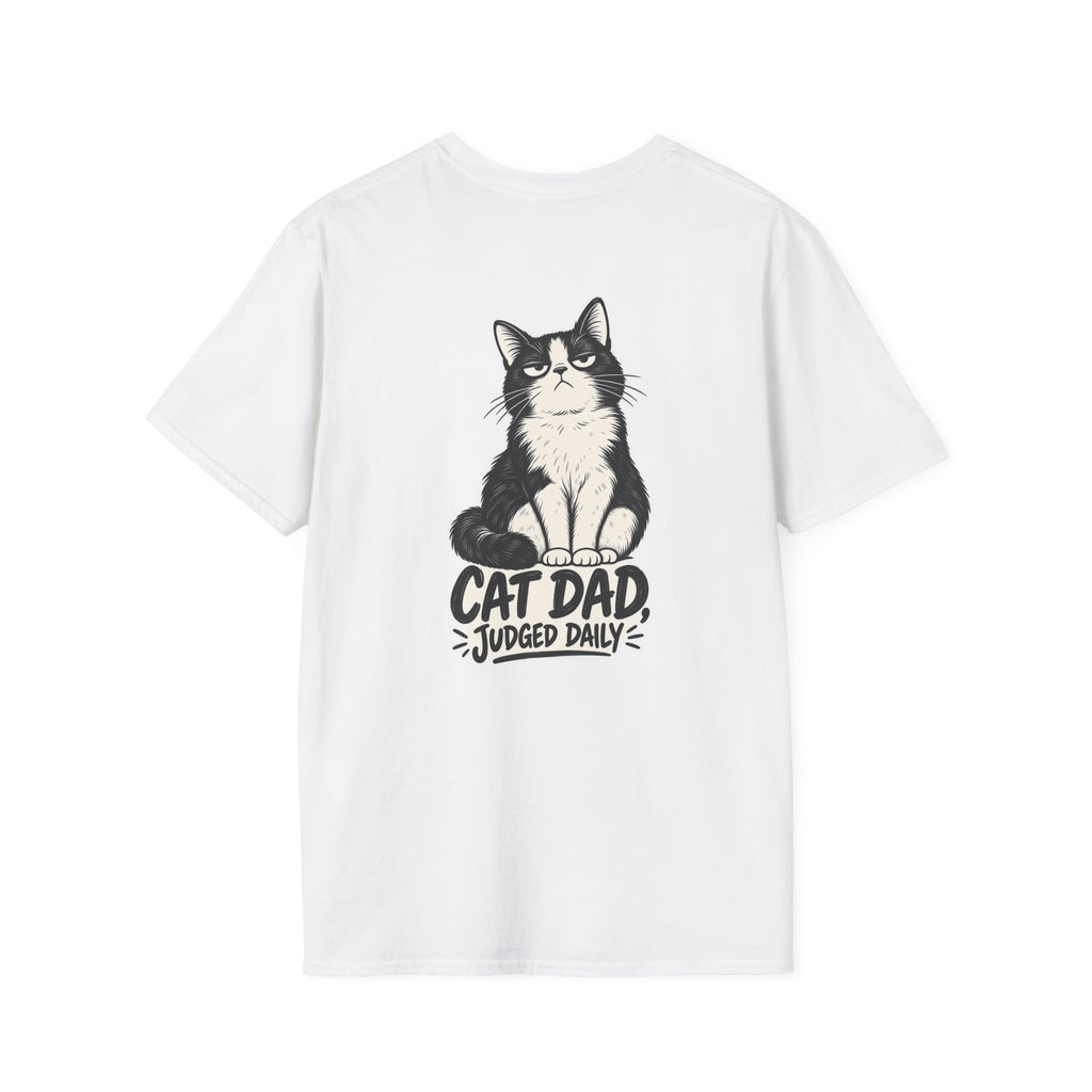 Cat Dad Shirt Judged Daily Funny Cat Lover Graphic Tee Dark Humor Tee Unique Gift Funny Tshirt