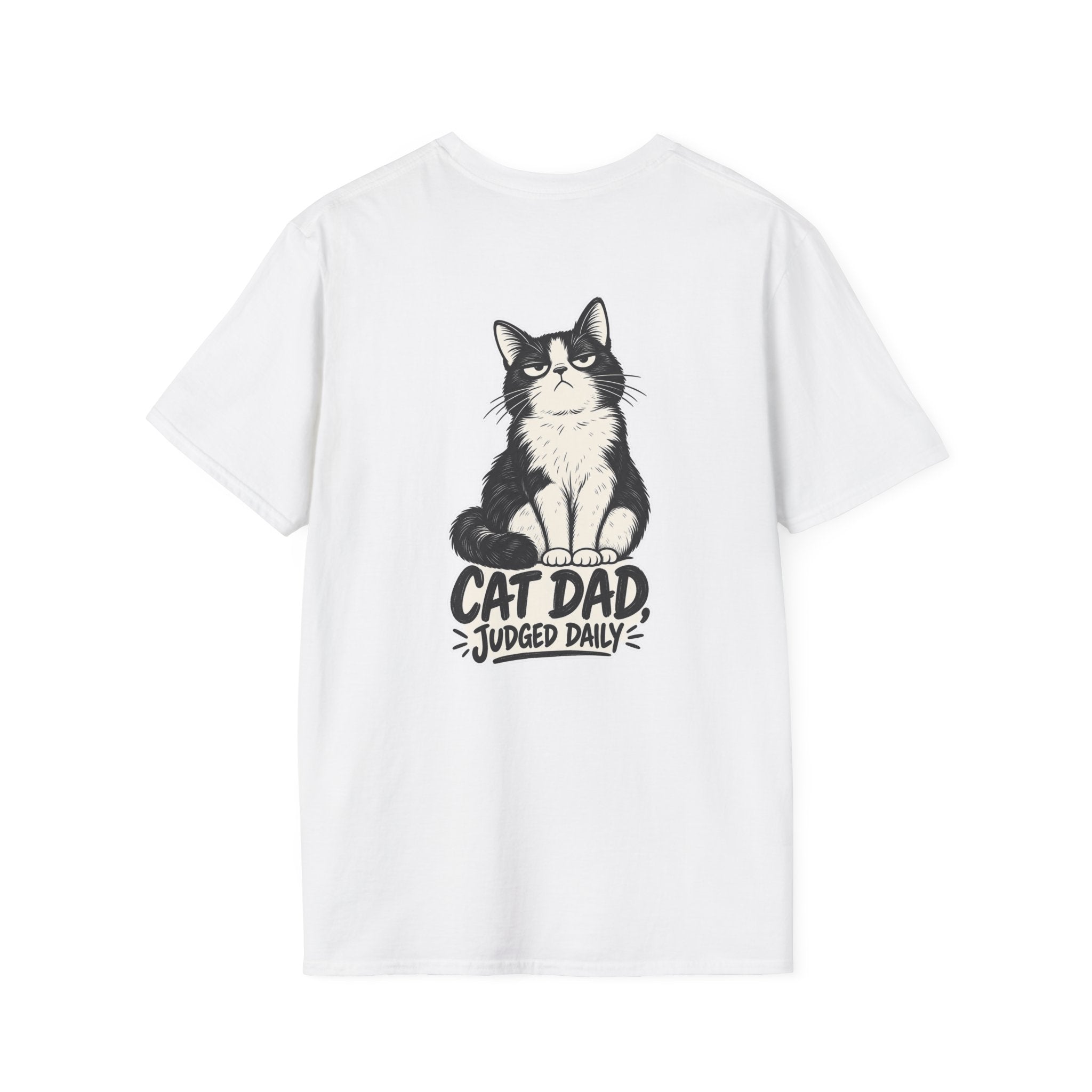 Cat Dad Shirt Judged Daily Funny Cat Lover Graphic Tee Dark Humor Tee Unique Gift Funny Tshirt