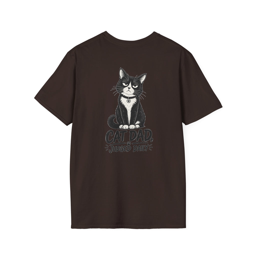 Cat Dad Shirt Judged Daily Funny Cat Lover Graphic Tee Dark Humor Tee Unique Gift Funny Tshirt