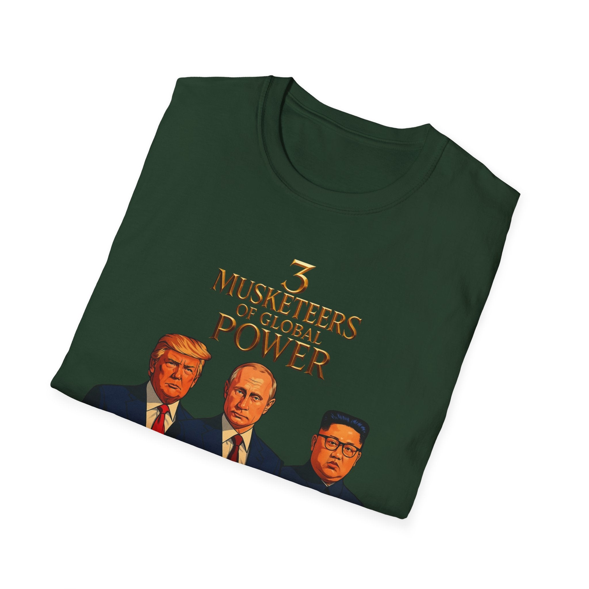 Funny Donald Trump Kim Putin T-Shirt Unique Unisex Softstyle Gift Men Woman Tee